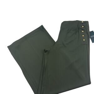 Lauren Ralph Lauren Slinky Pull On Wide Leg Dress Pants Women's Size Large